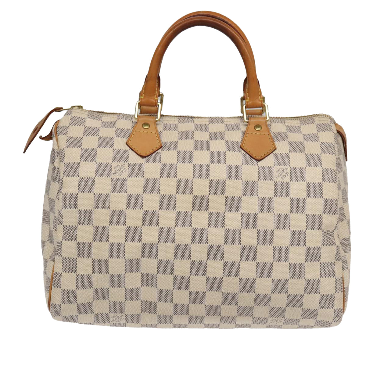 Louis Vuitton Speedy 30 White Canvas Hand Bag