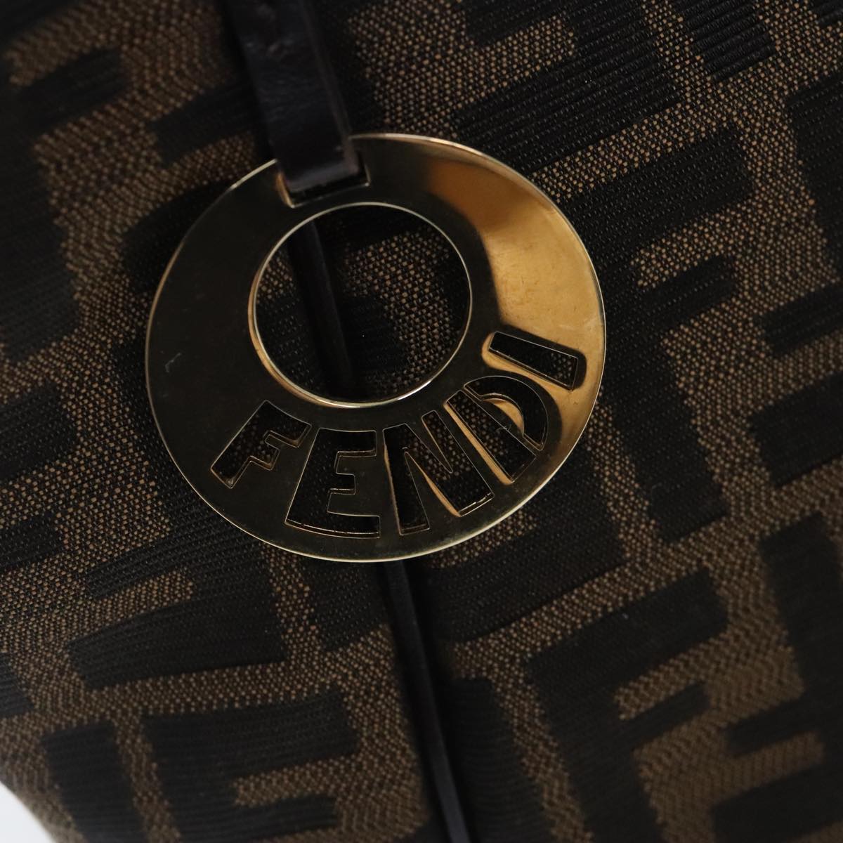 Fendi Brown Canvas Tote Bag