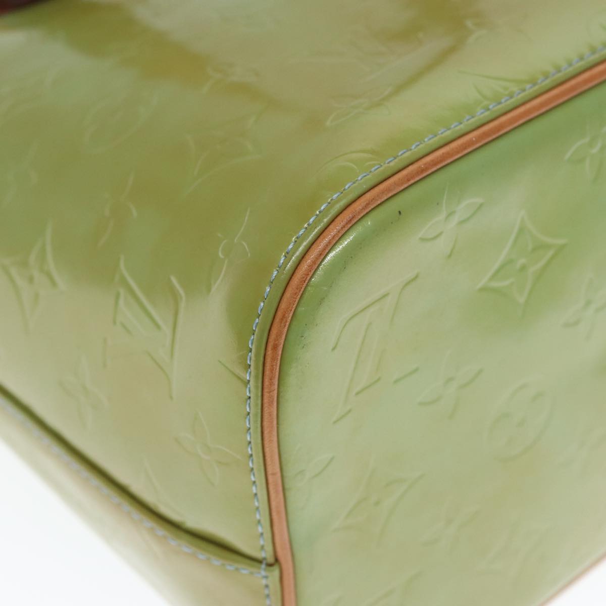 Louis Vuitton Houston Green Patent Leather Shoulder Bag