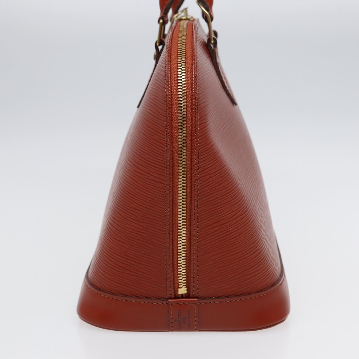 Louis Vuitton Alma Brown Leather Hand Bag