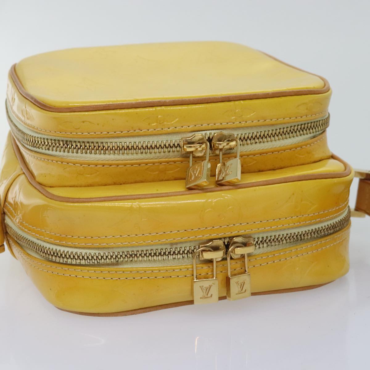 Louis Vuitton Wooster Yellow Patent Leather Shoulder Bag