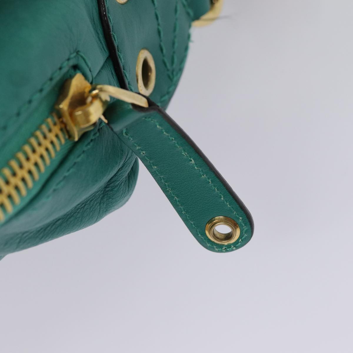 Gucci Green Leather Backpack Bag