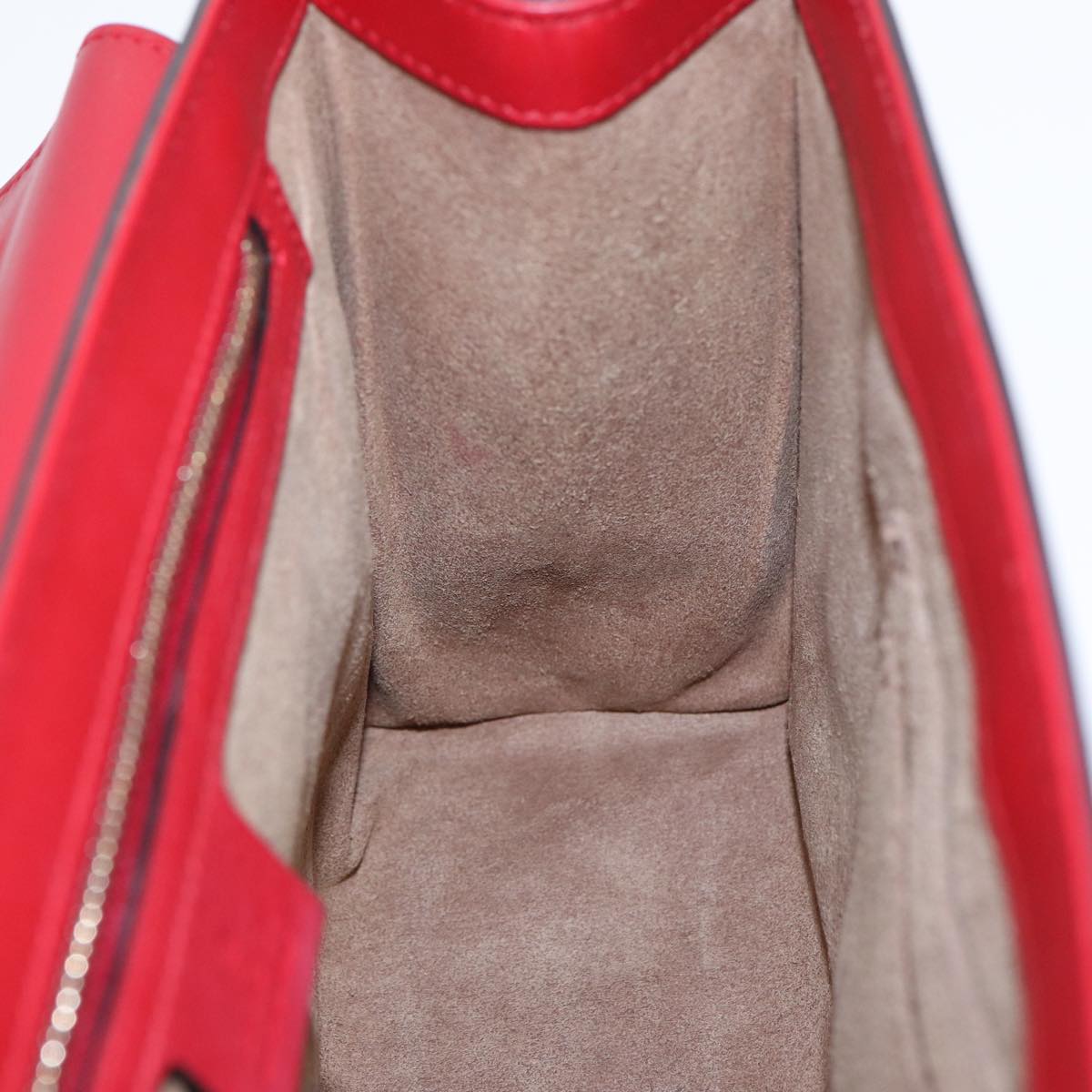 Gucci Padlock Red Leather Shoulder Bag