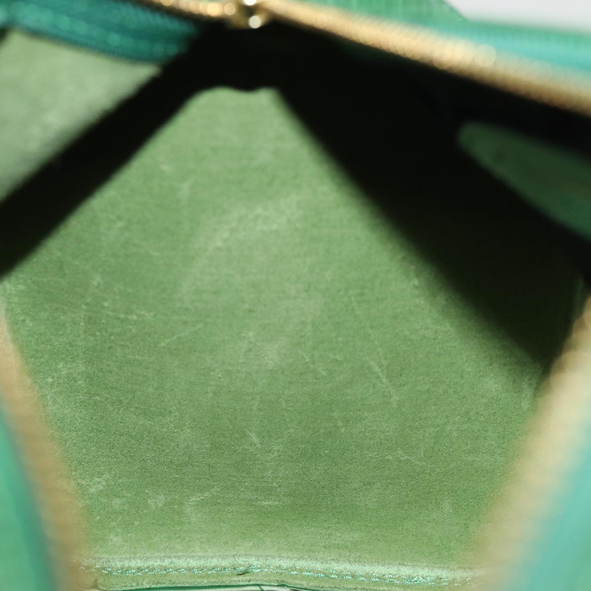 Louis Vuitton Speedy 25 Green Leather Hand Bag