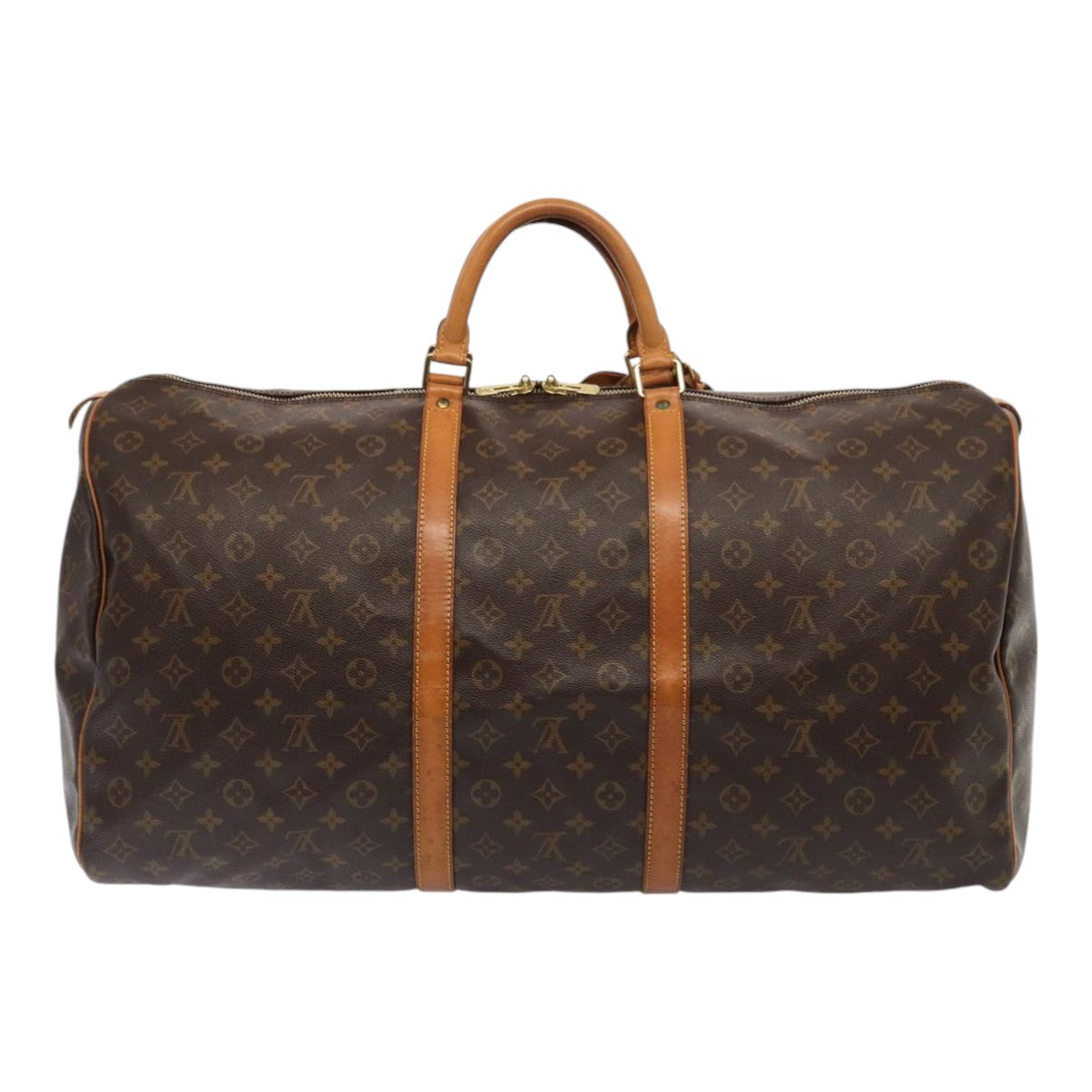 Louis Vuitton Keepall 60 Brown Canvas Travel Bag