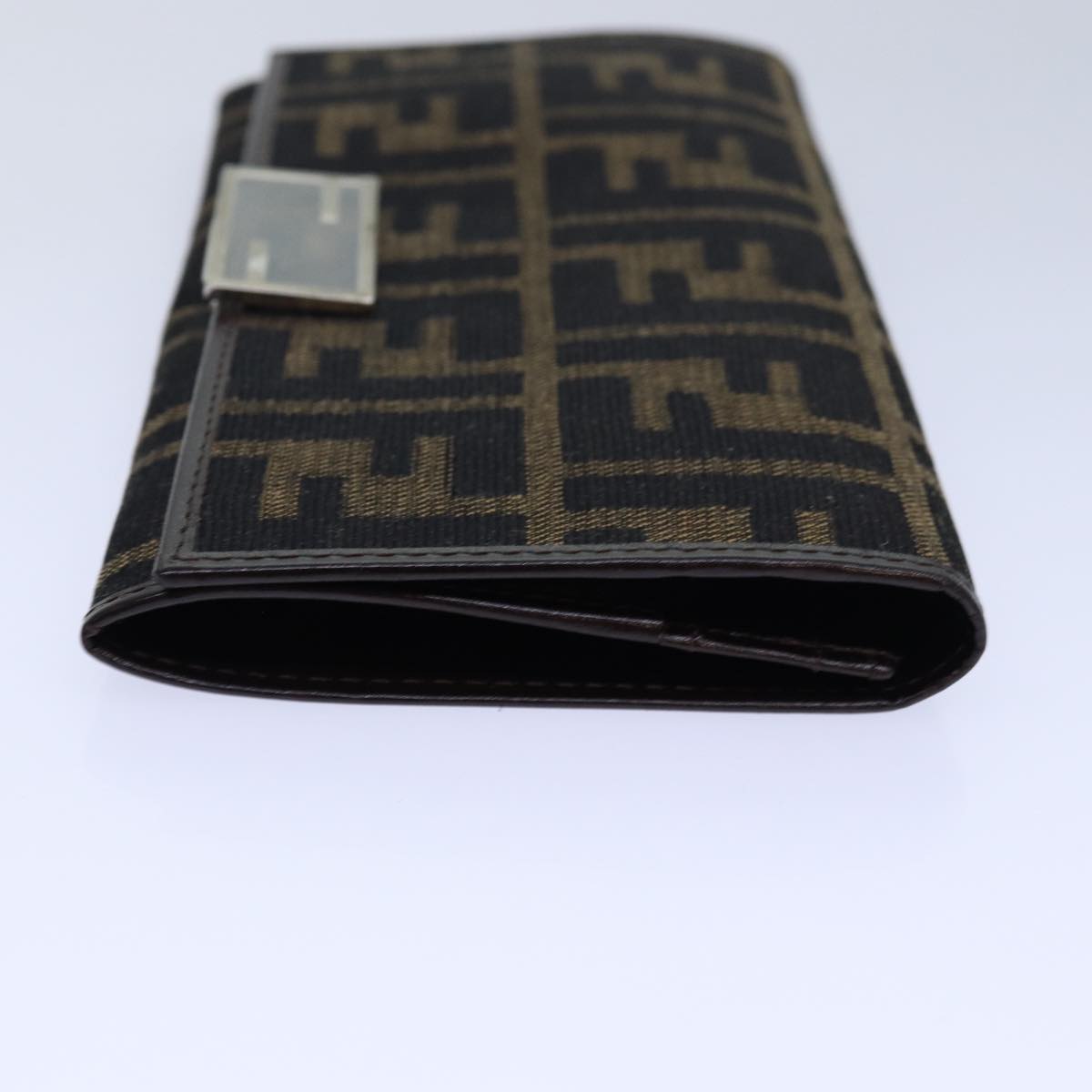 Fendi Zucca Brown Canvas Wallet Accessories