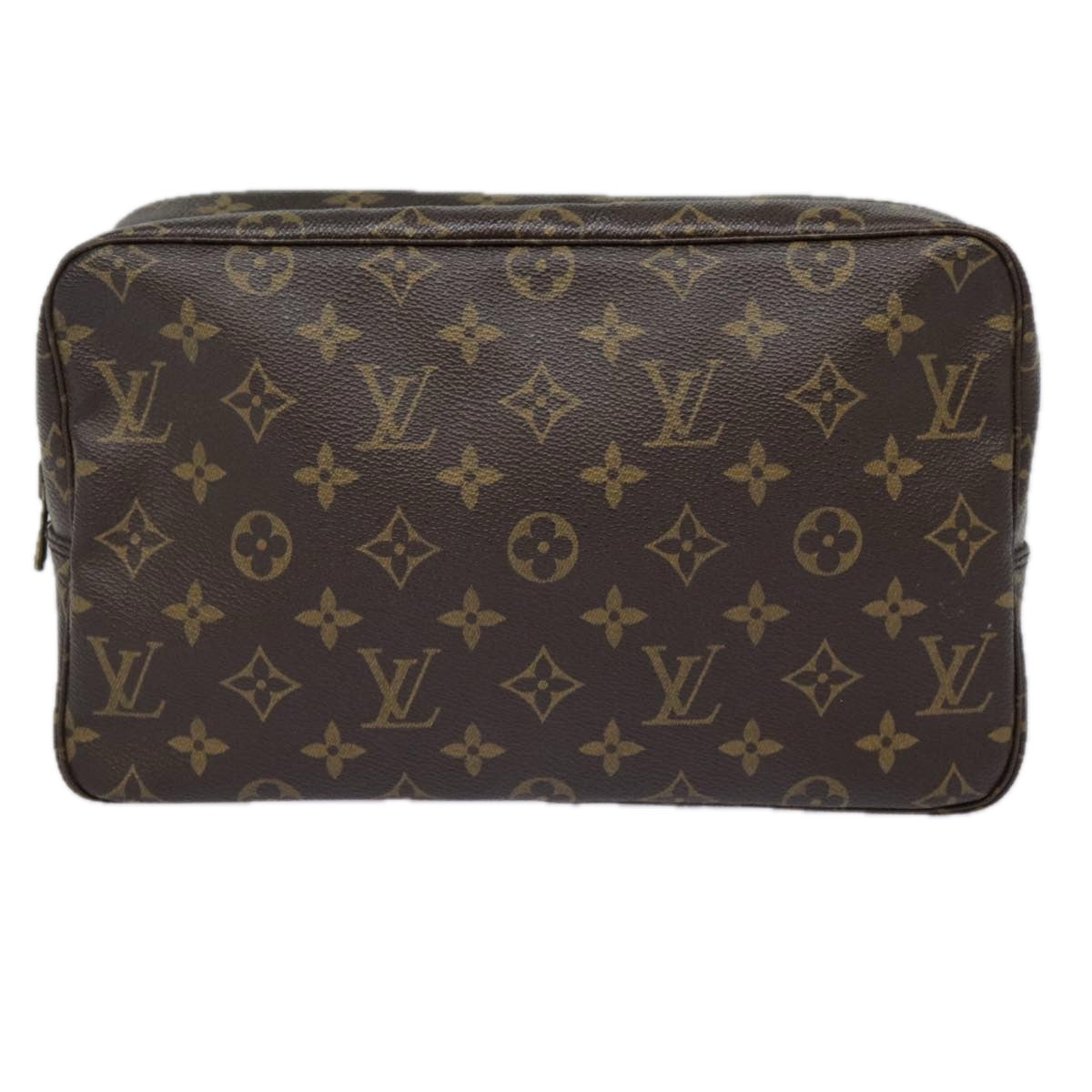 Louis Vuitton Trousse Toilette 28 Brown Canvas Clutch Bag