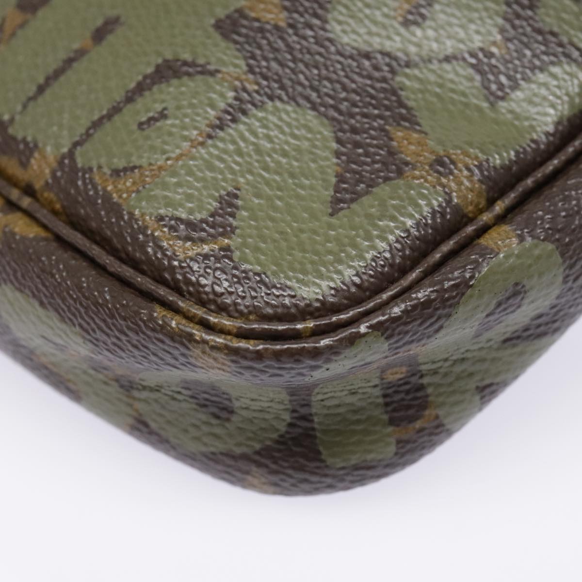 Louis Vuitton Pochette Accessoire Brown Canvas Clutch Bag