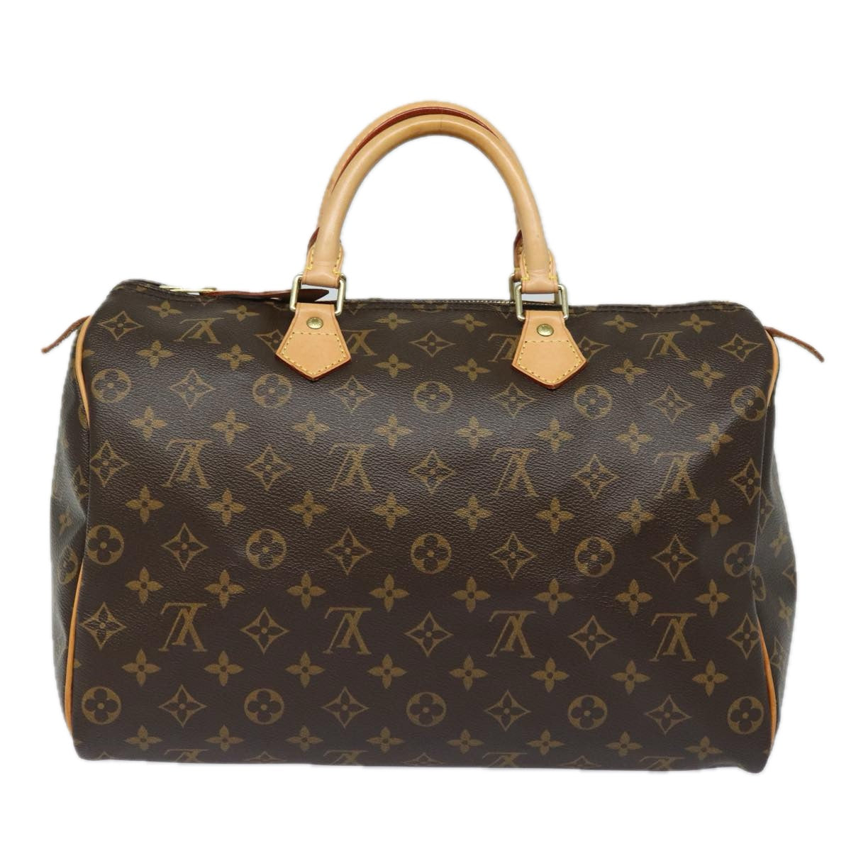 Louis Vuitton Speedy 35 Brown Canvas Hand Bag