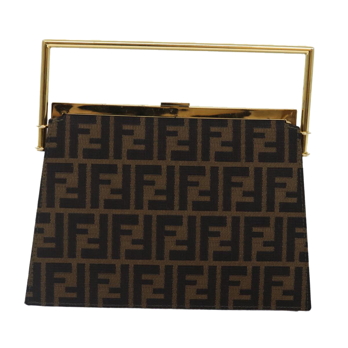 Fendi Zucca Brown Canvas Hand Bag