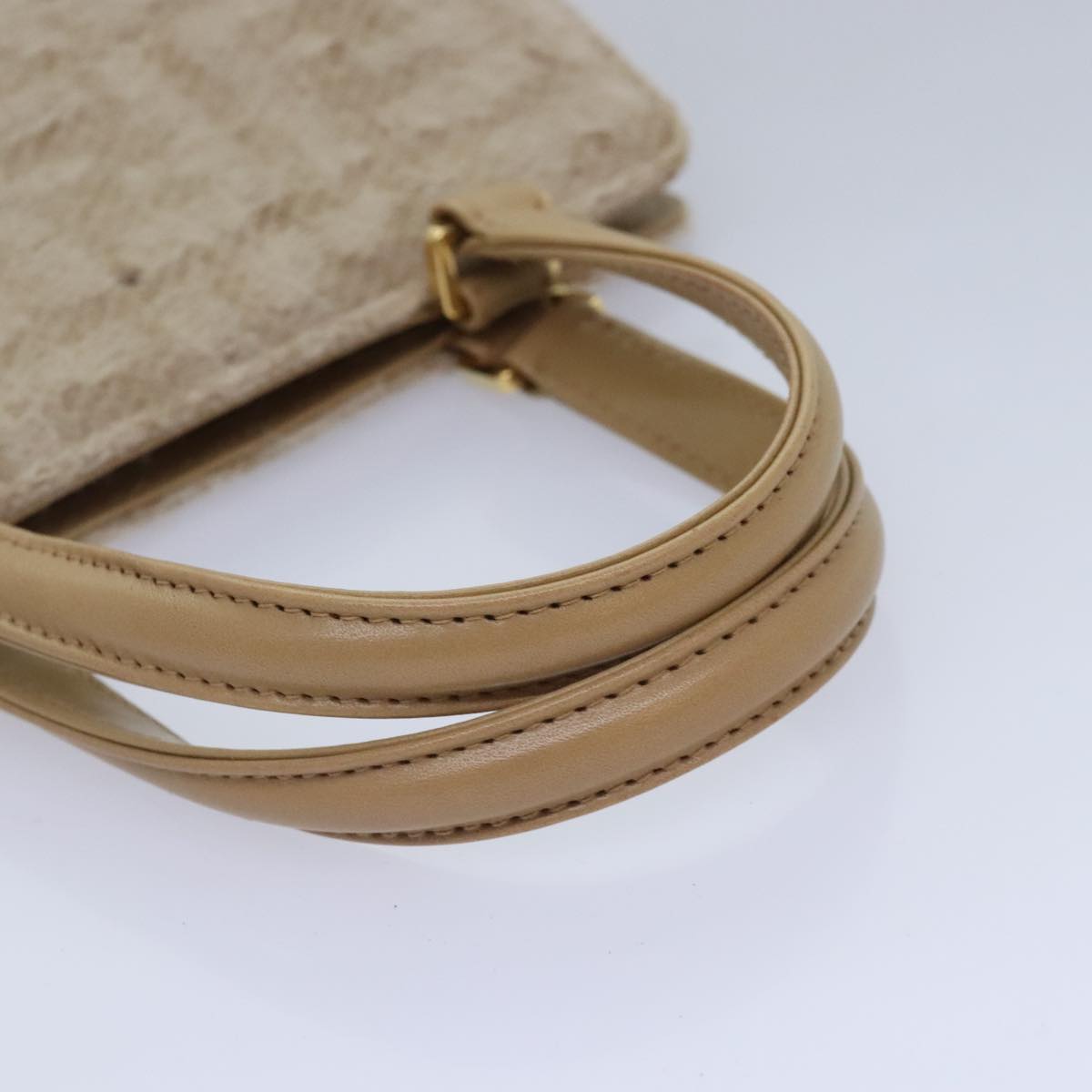 Fendi Beige Canvas Hand Bag