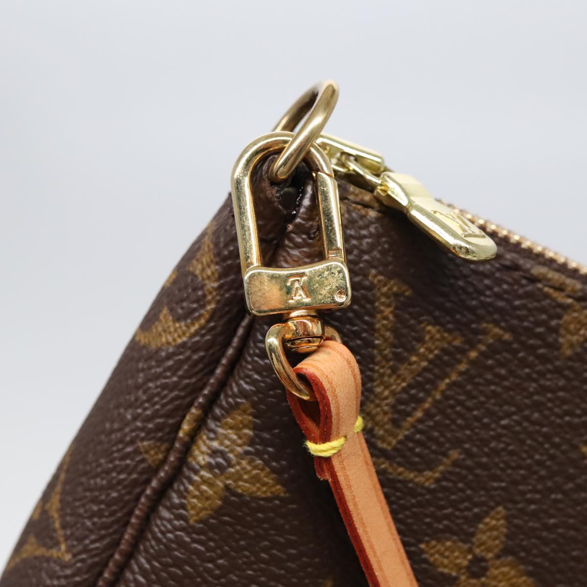 Louis Vuitton Pochette Accessoire Brown Canvas Clutch Bag