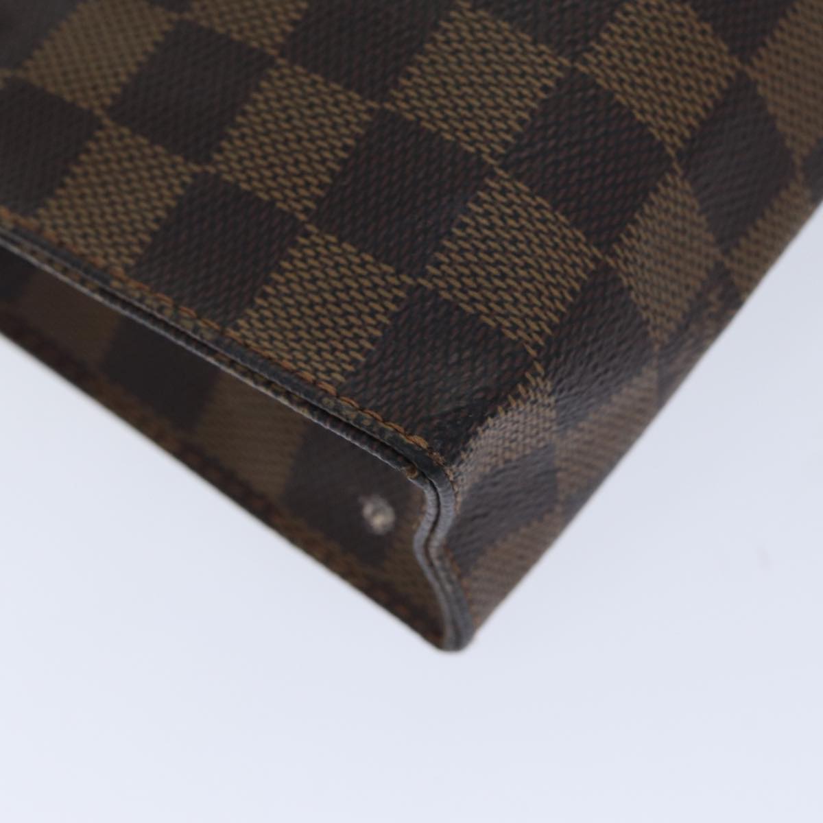 Louis Vuitton Poche Toilette Brown Canvas Clutch Bag