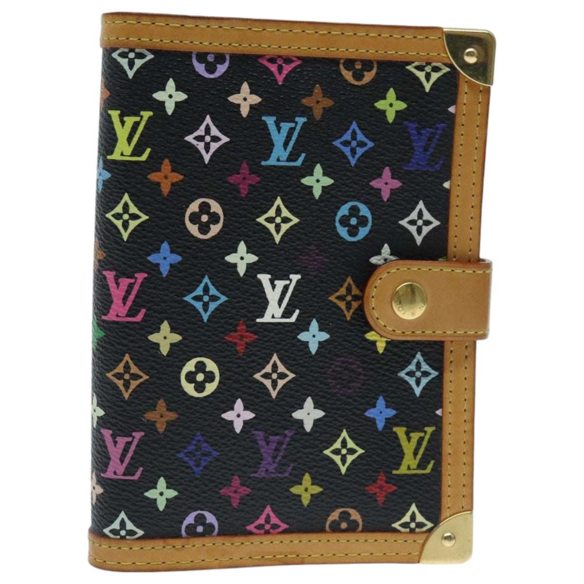 Louis Vuitton Agenda PM Black Canvas Wallet Accessories