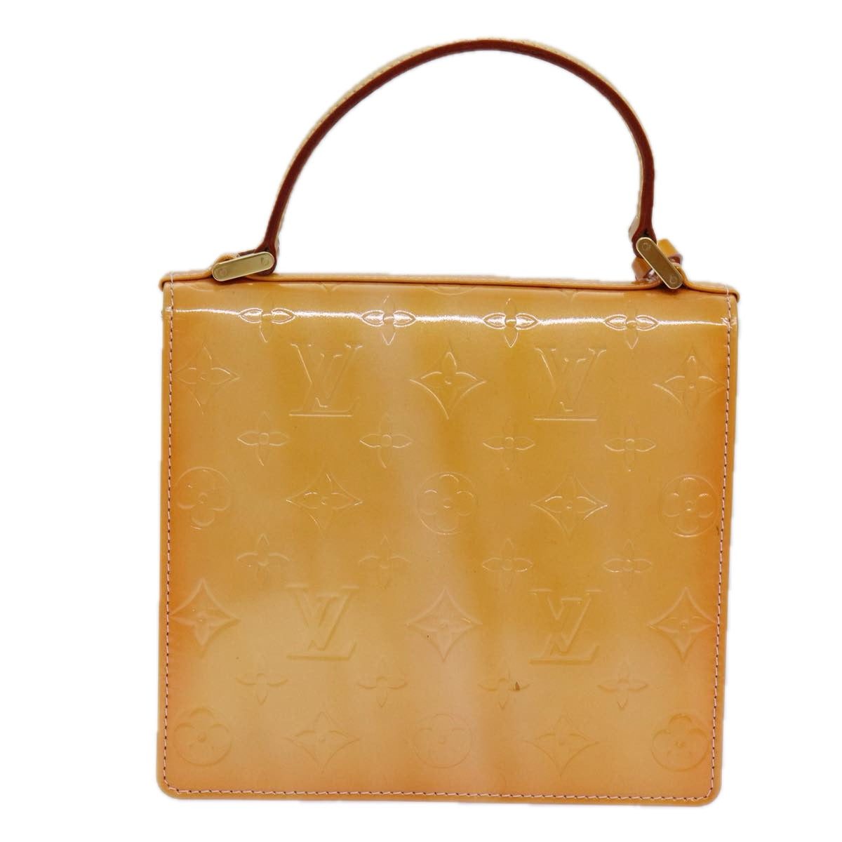 Louis Vuitton Spring Street Yellow Patent Leather Hand Bag