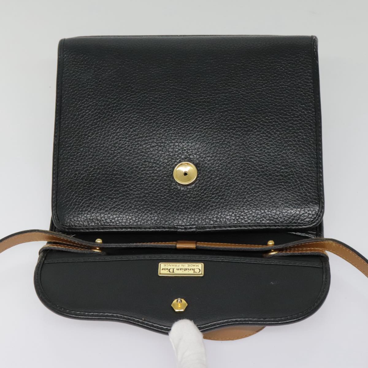 Dior Black Leather Hand Bag