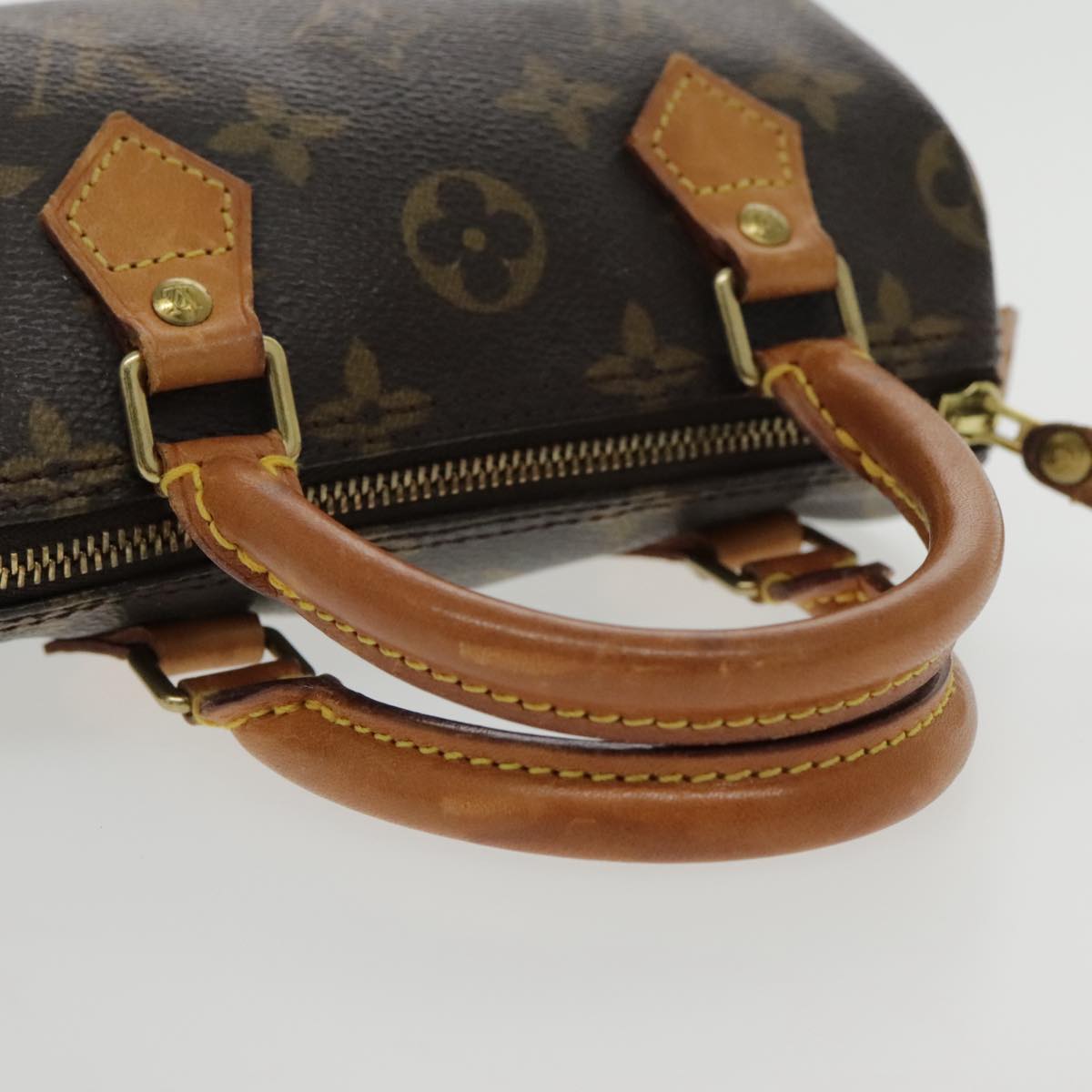 Louis Vuitton Mini speedy Brown Canvas Hand Bag