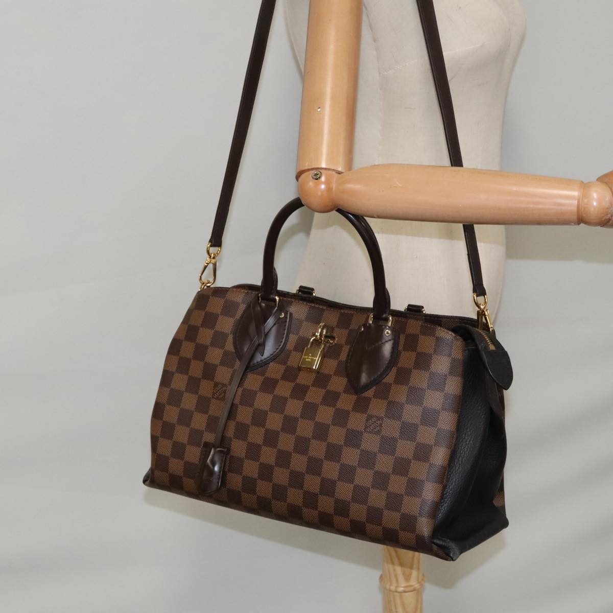 Louis Vuitton Normandy Brown Canvas Hand Bag