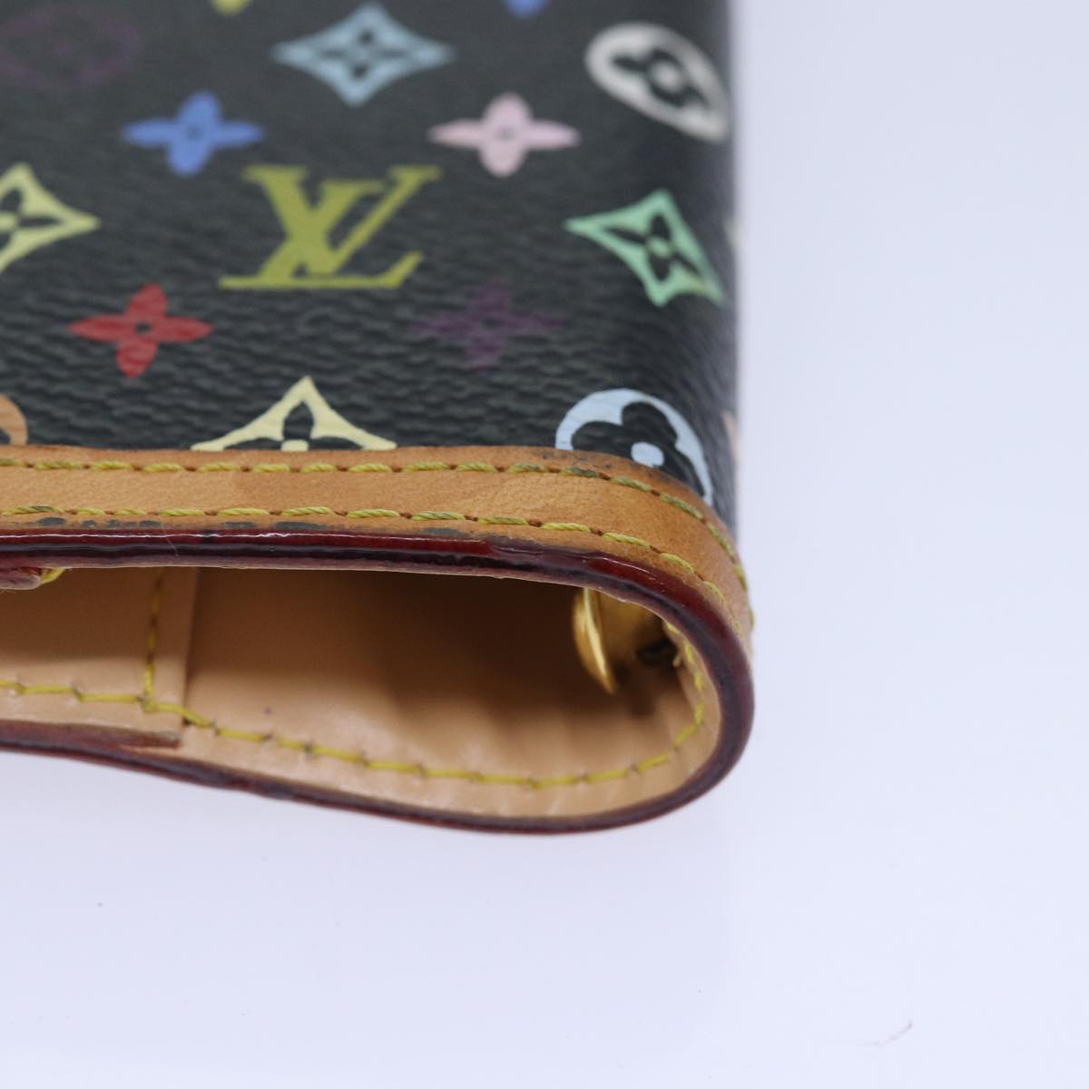 Louis Vuitton Agenda PM Black Canvas Wallet Accessories