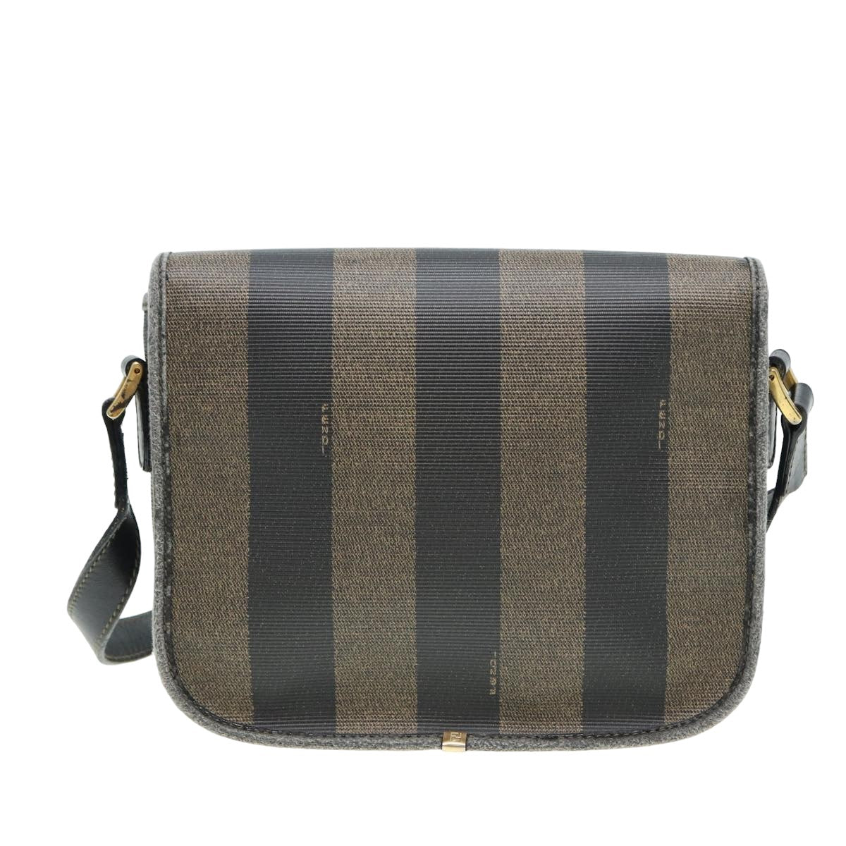 Fendi Brown Canvas Shoulder Bag