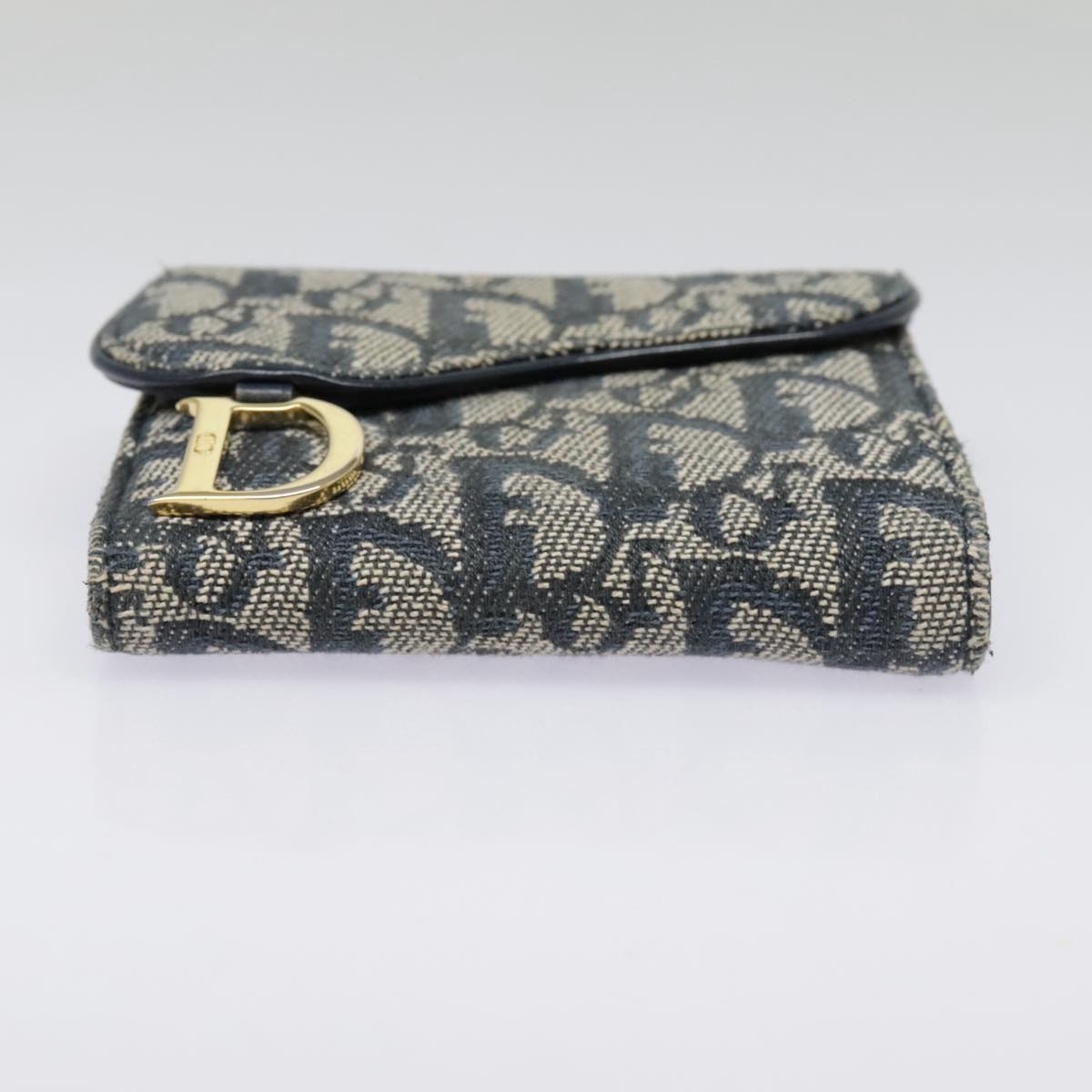 Dior Saddle Navy Canvas Wallet Accessories