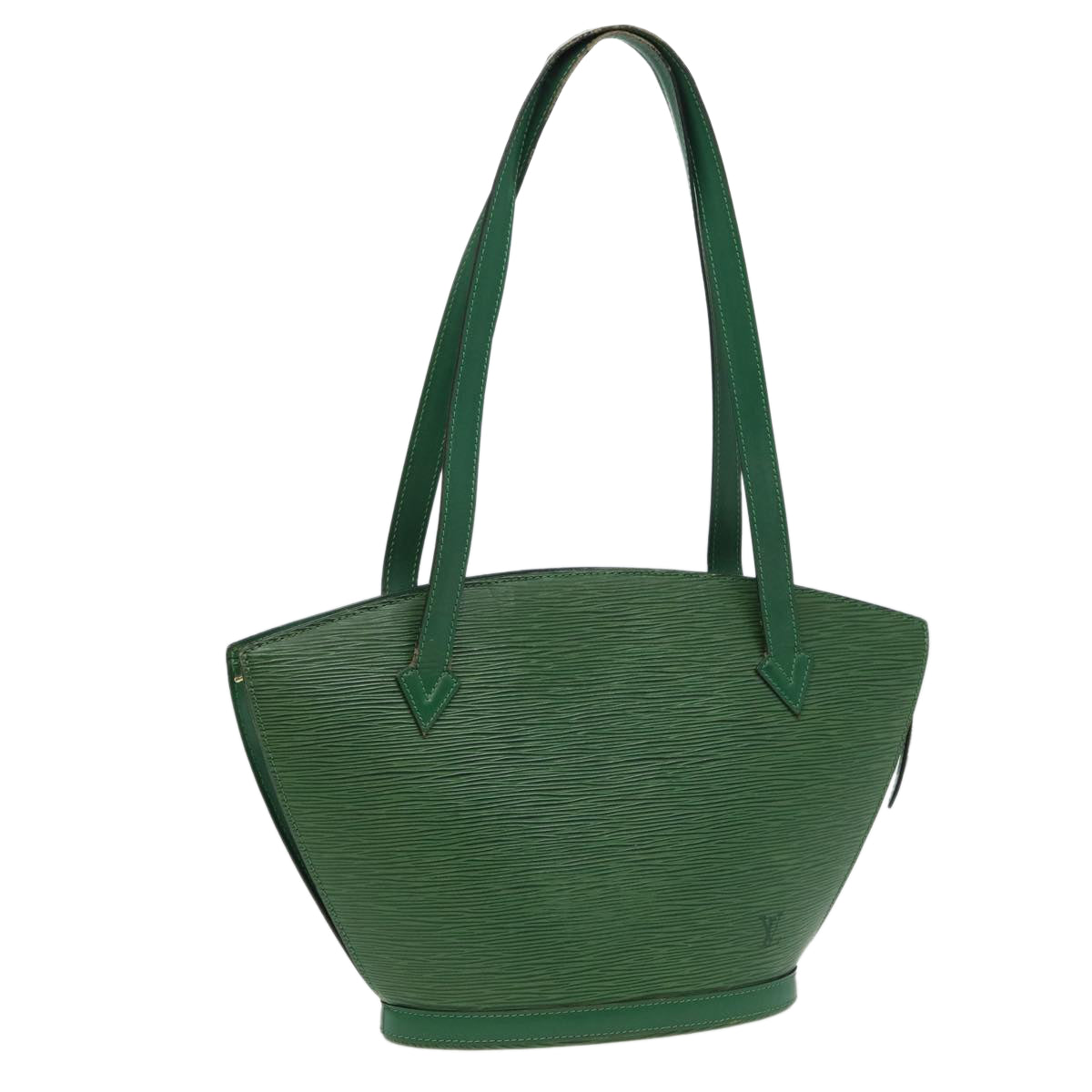 Louis Vuitton Saint Jacques Green Leather Shoulder Bag