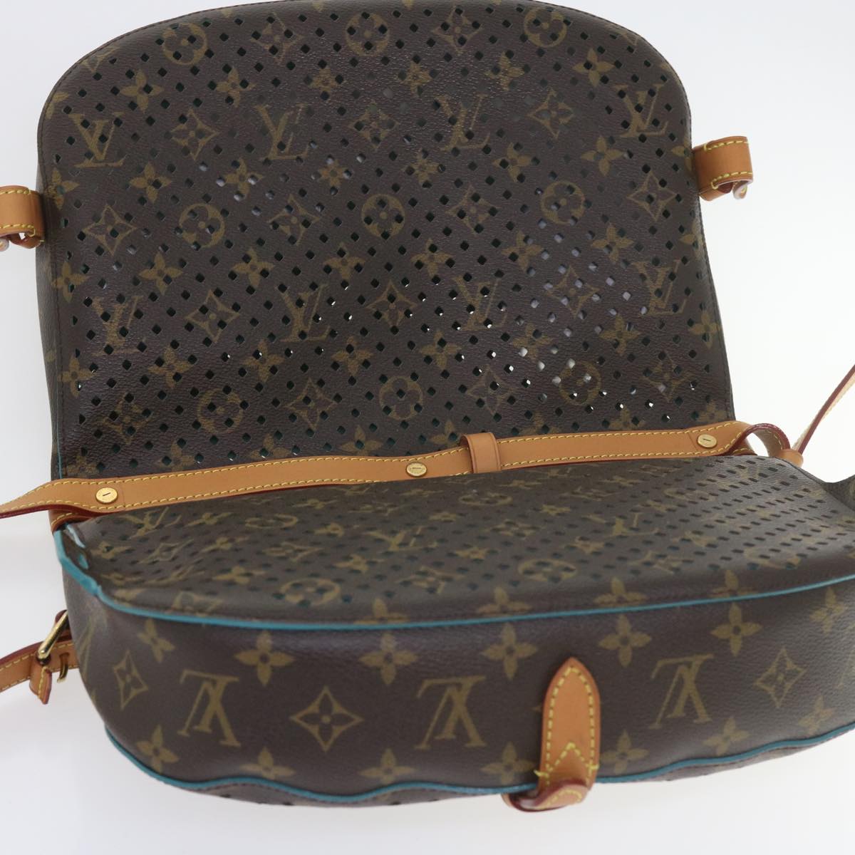 Louis Vuitton Saumur Brown Canvas Shoulder Bag