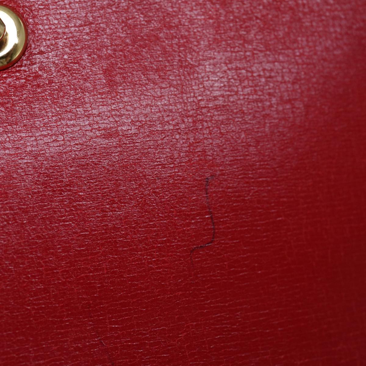 Louis Vuitton Mycenes Red Leather Clutch Bag