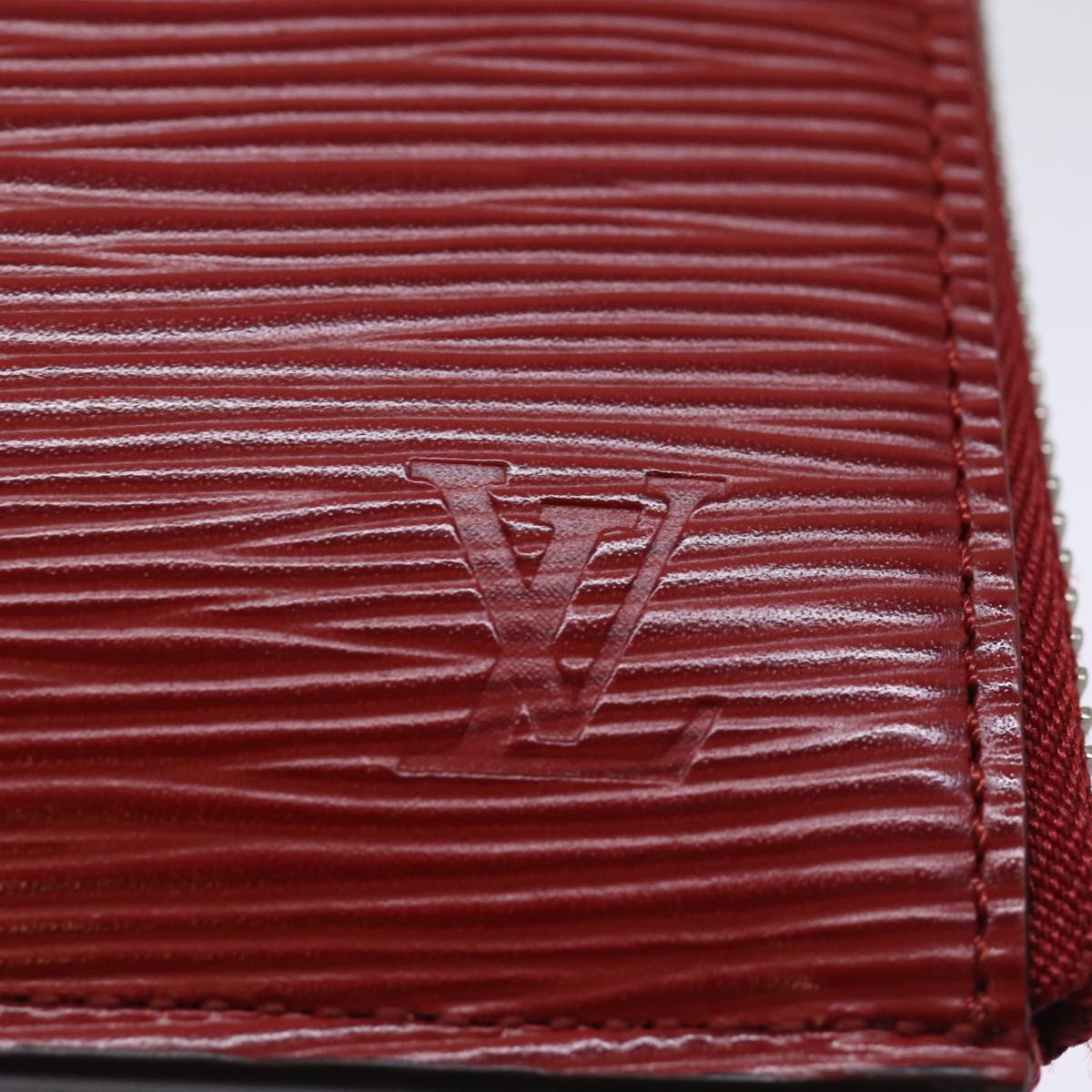 Louis Vuitton Jules Red Leather Clutch Bag