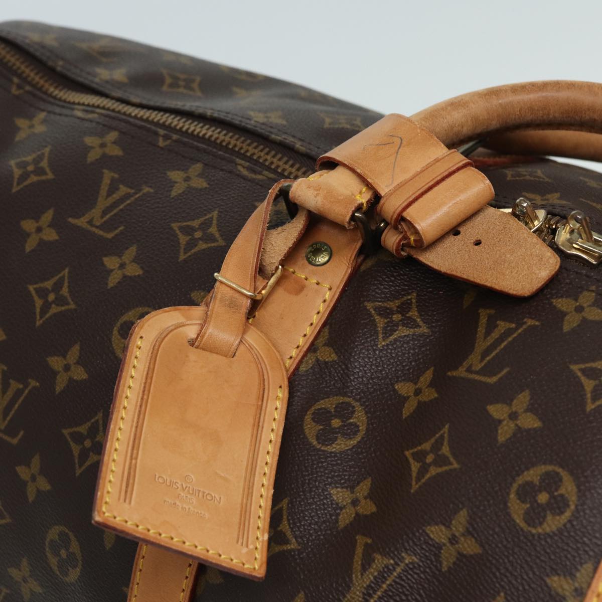 Louis Vuitton Keepall 60 Brown Canvas Travel Bag