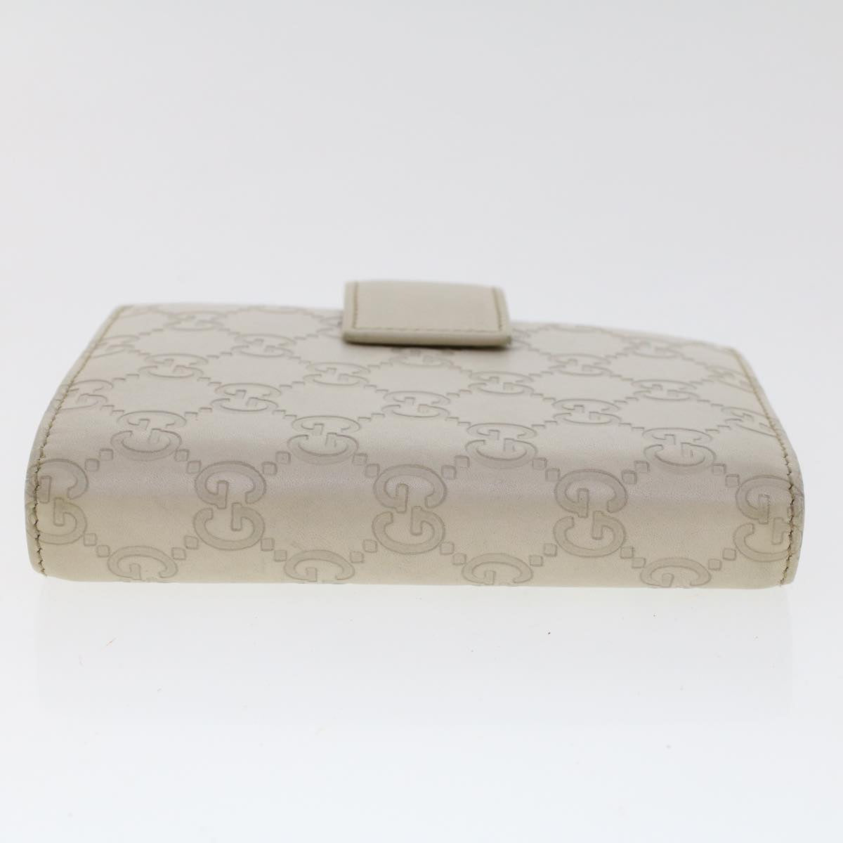 Gucci Guccissima White Canvas Wallet Accessories