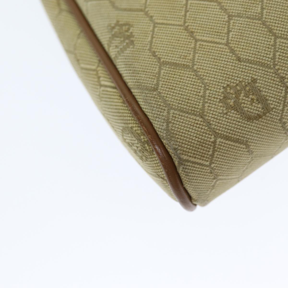 Dior Honeycomb Beige Canvas Clutch Bag