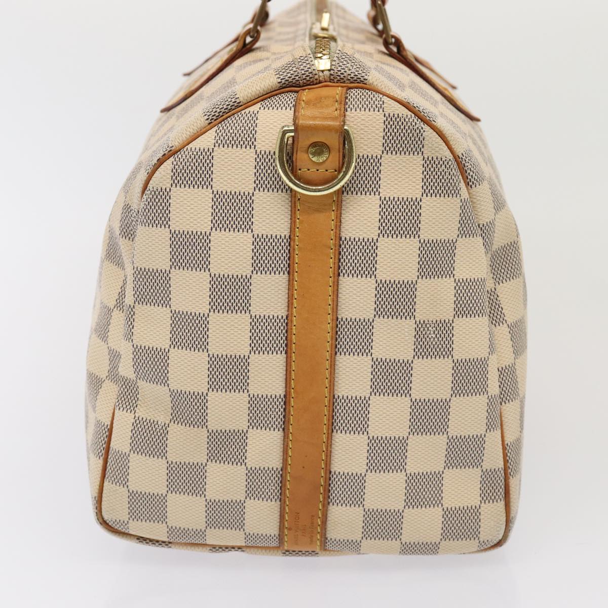 Louis Vuitton Speedy Bandoulière 30 White Canvas Hand Bag