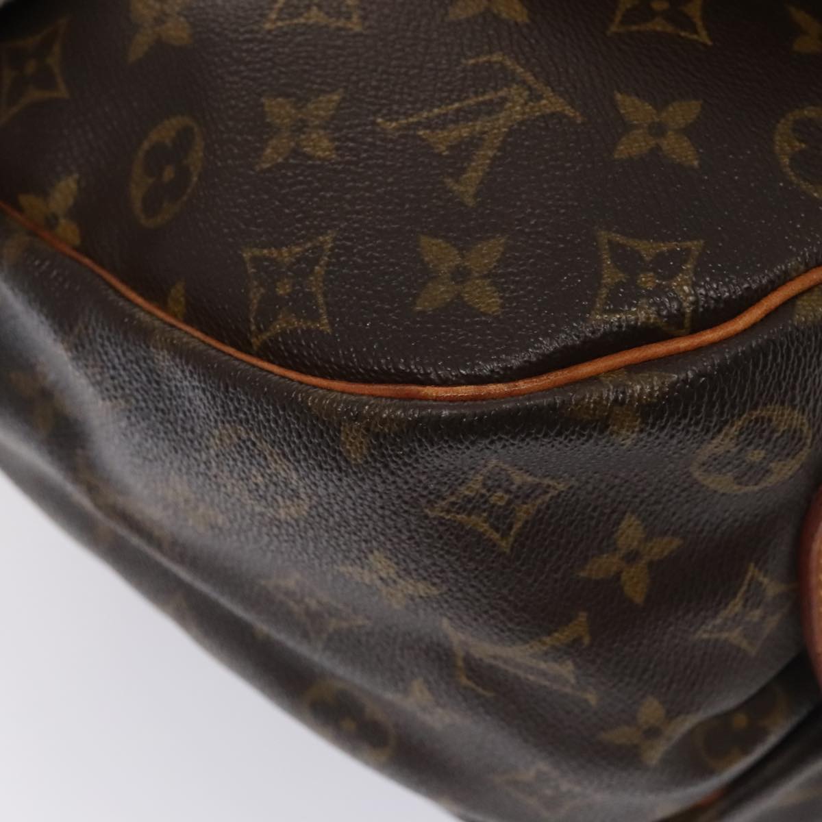 Louis Vuitton Saumur 35 Brown Canvas Shoulder Bag