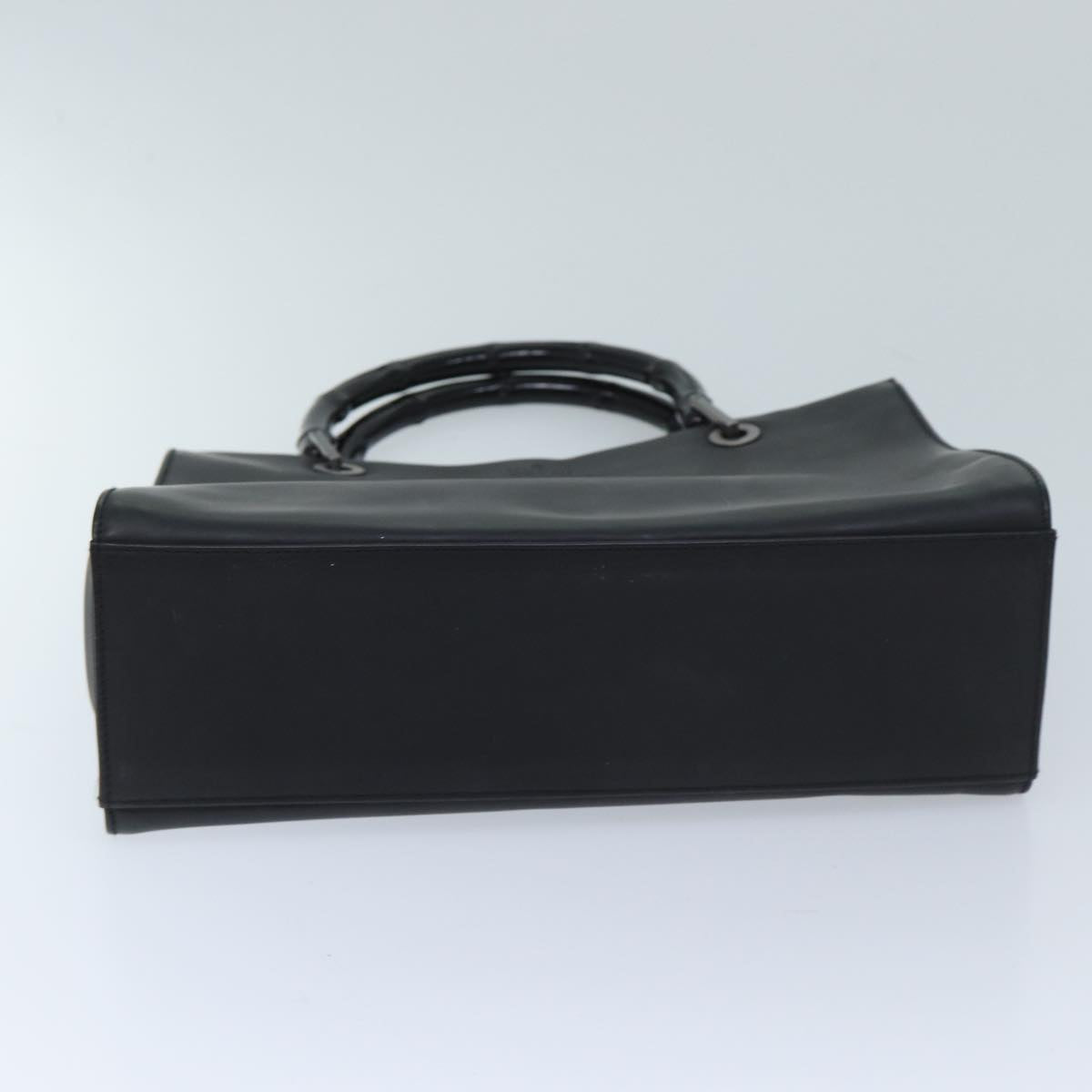 Gucci Bamboo Black Leather Hand Bag