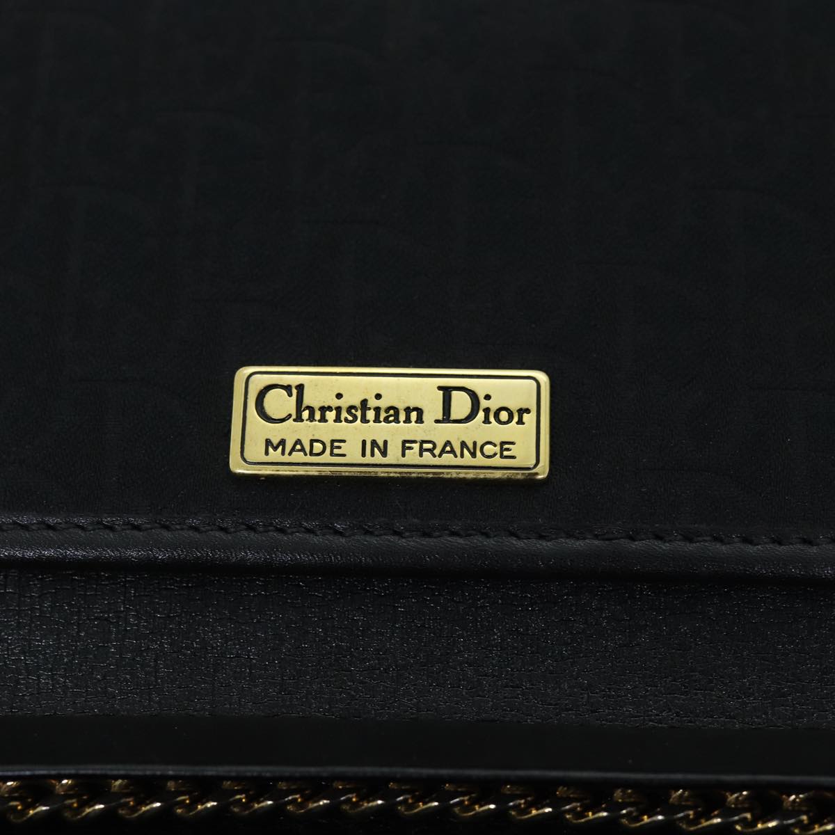 Dior Black Canvas Shoulder Bag