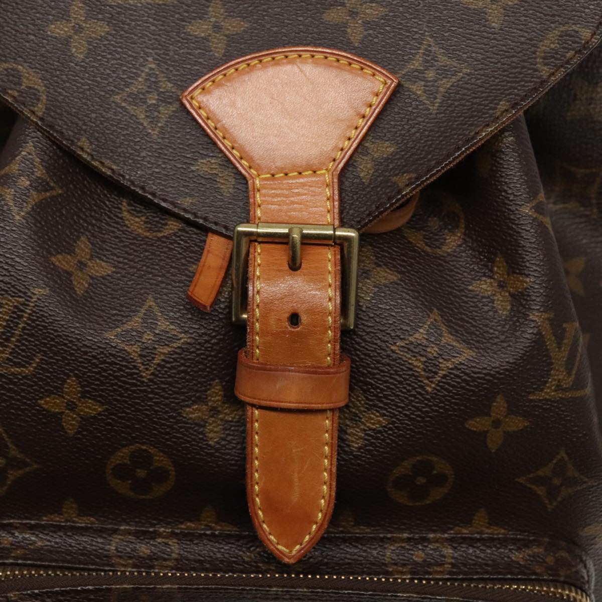 Louis Vuitton Montsouris GM Brown Canvas Backpack Bag