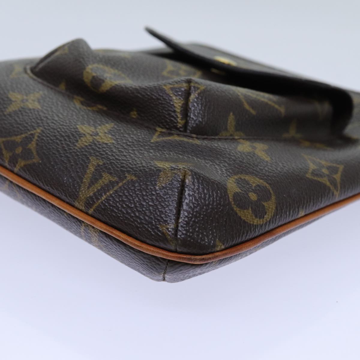 Louis Vuitton Partition Brown Canvas Clutch Bag