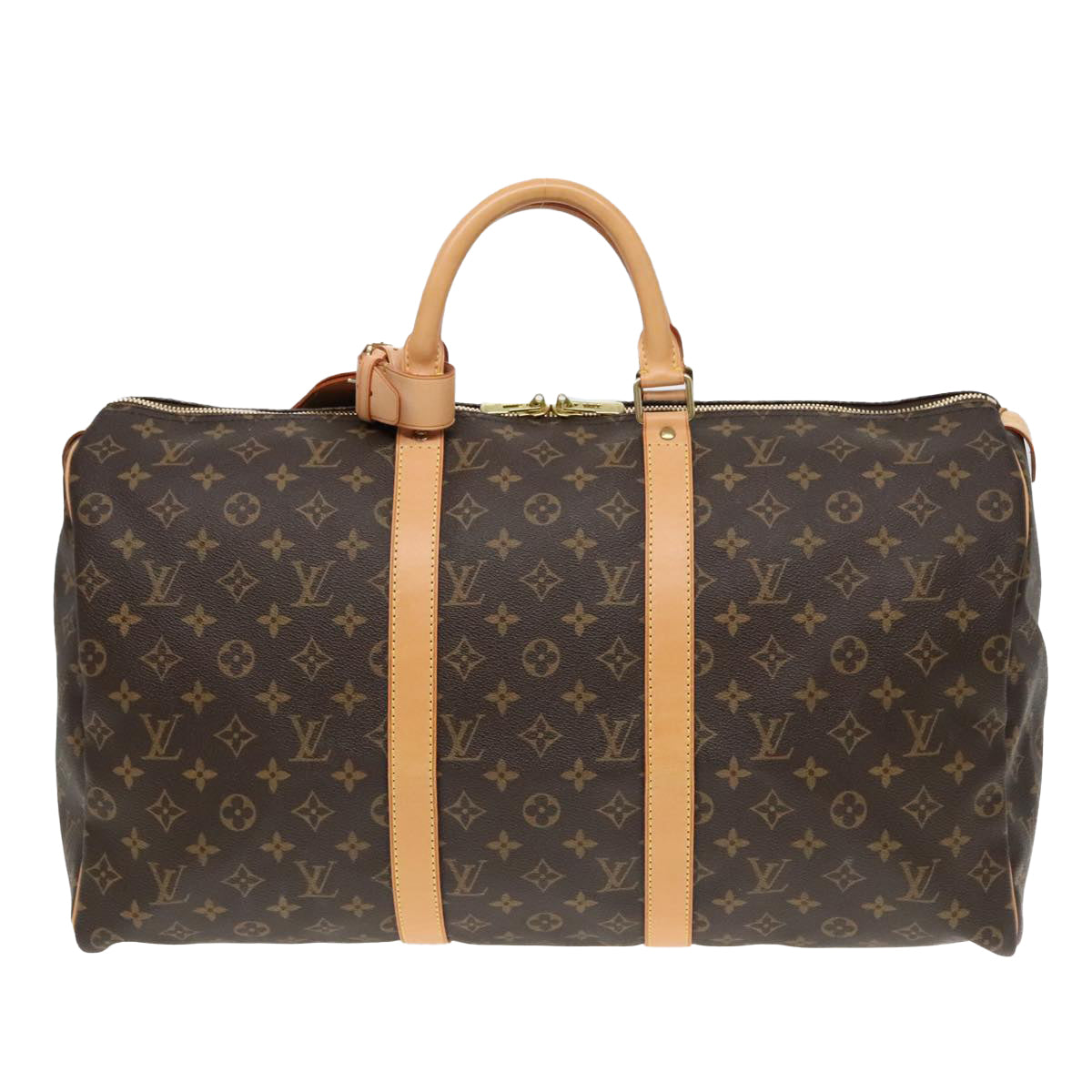 Louis Vuitton Keepall 50 Brown Canvas Travel Bag