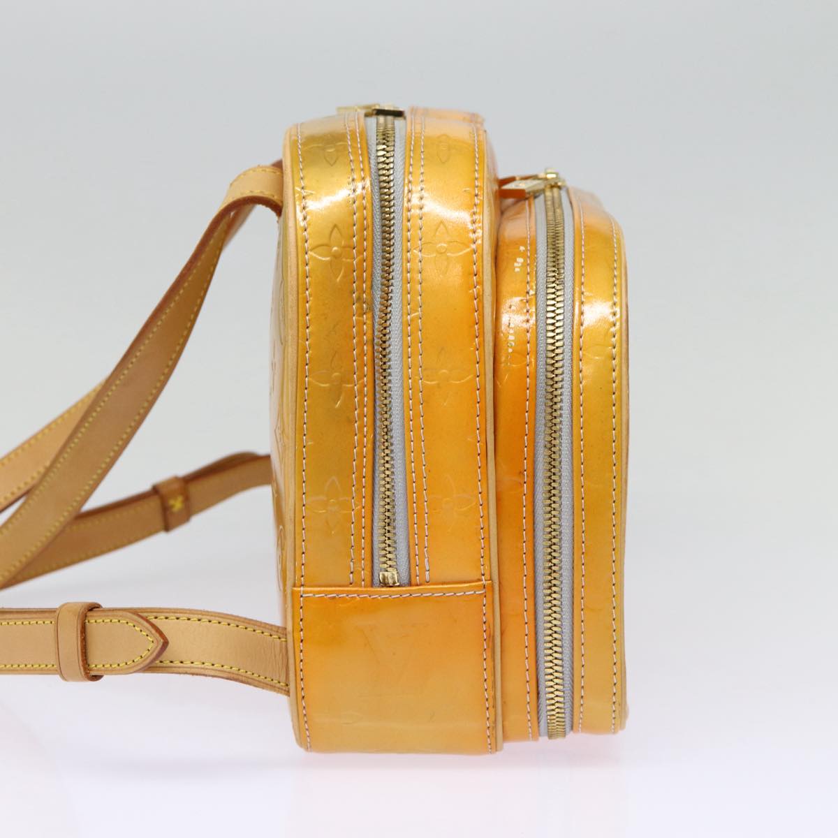 Louis Vuitton Murray Yellow Patent Leather Backpack Bag