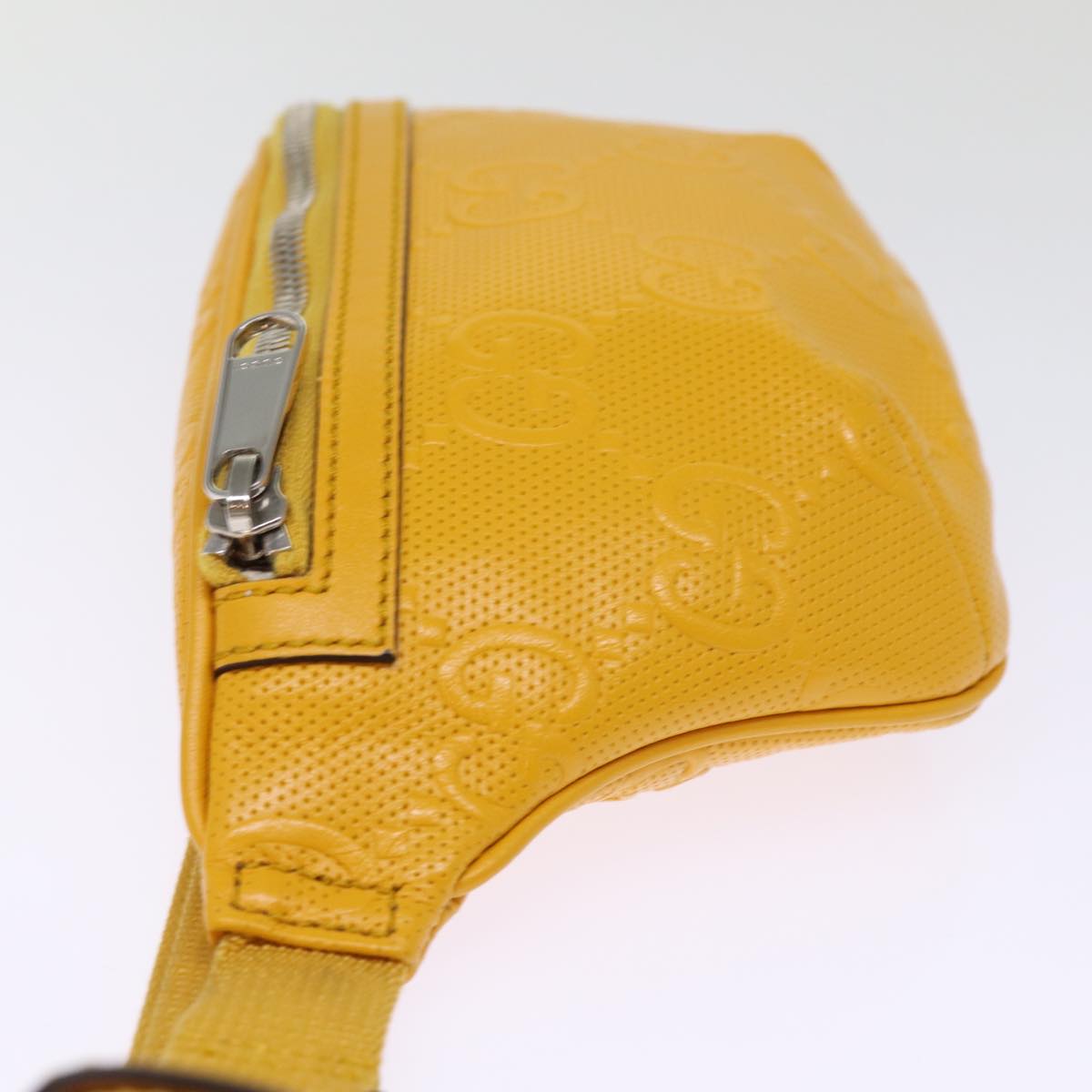 Gucci GG Jumbo Yellow Leather Shoulder Bag