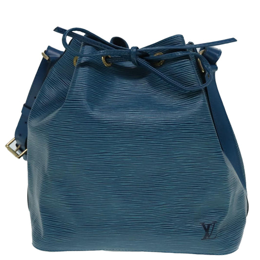 Louis Vuitton Noé Blue Leather Shoulder Bag