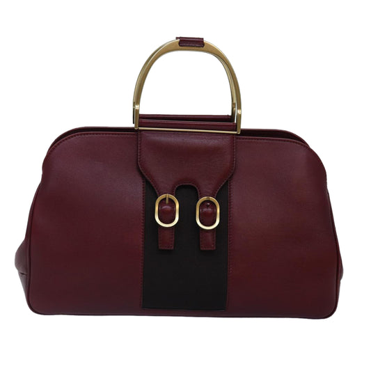 Gucci Burgundy Leather Hand Bag