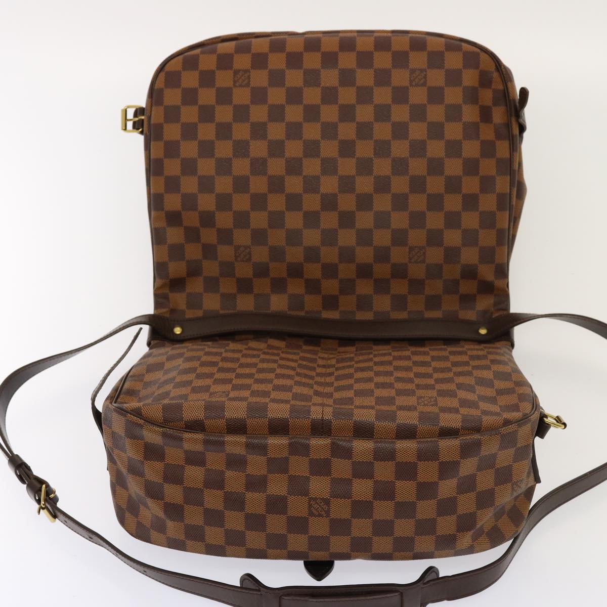 Louis Vuitton Saumur 35 Brown Canvas Shoulder Bag