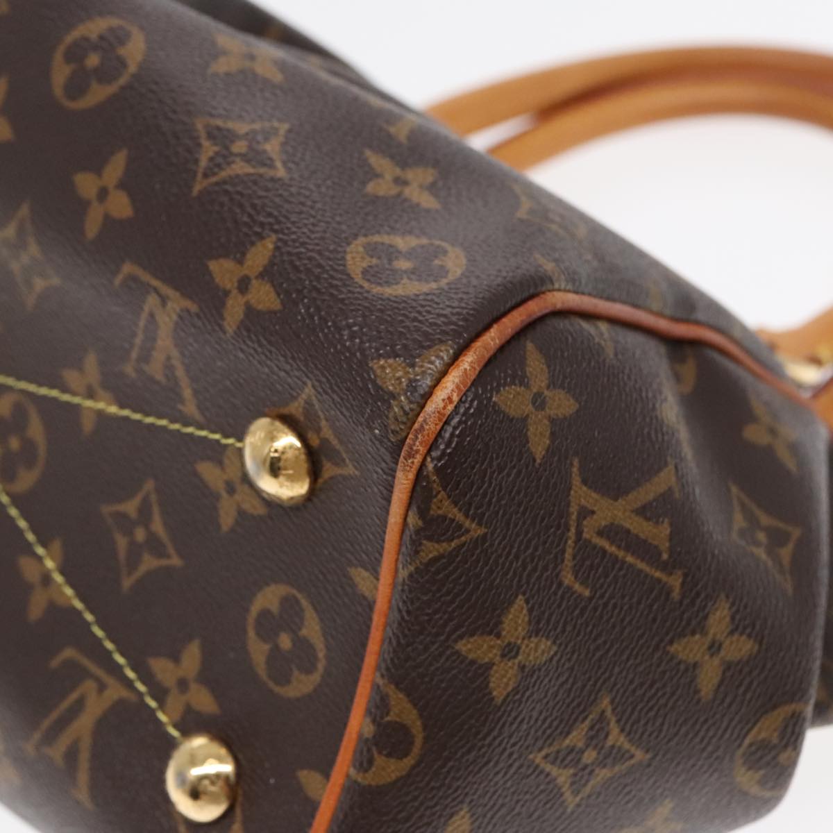 Louis Vuitton Tivoli Brown Canvas Hand Bag