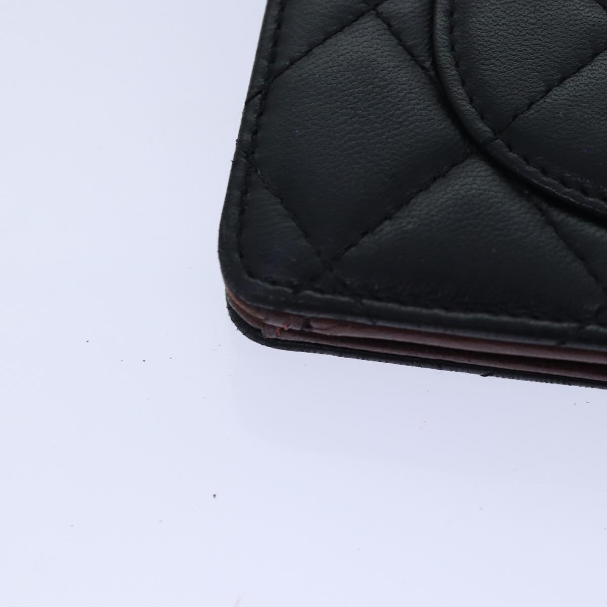 Chanel Matelassé Black Leather Wallet Accessories