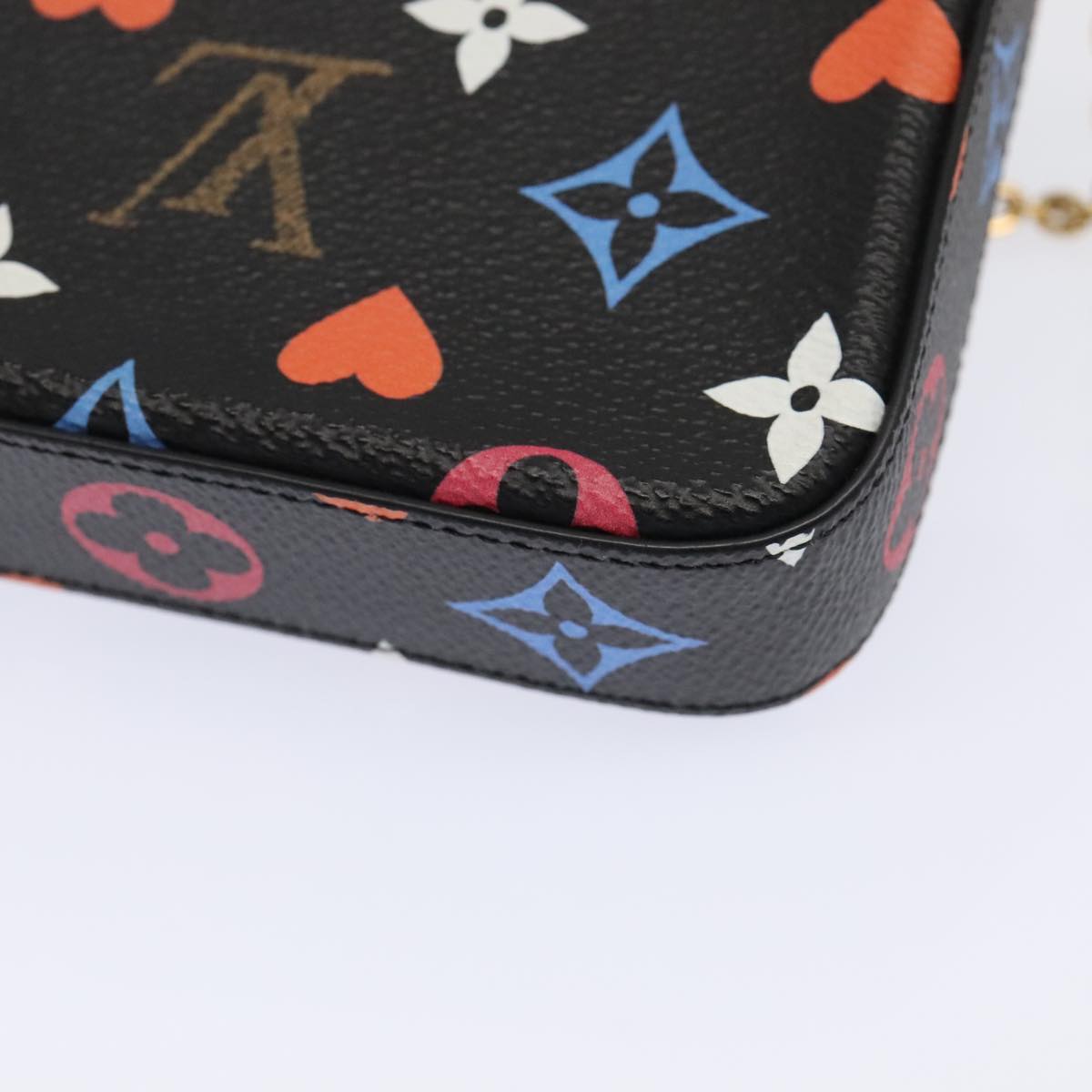 Louis Vuitton Felicie Black Canvas Clutch Bag