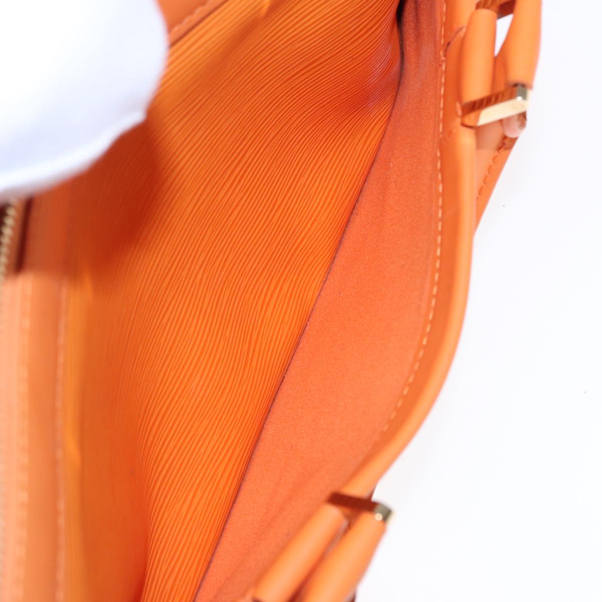 Louis Vuitton Danura Orange Leather Hand Bag