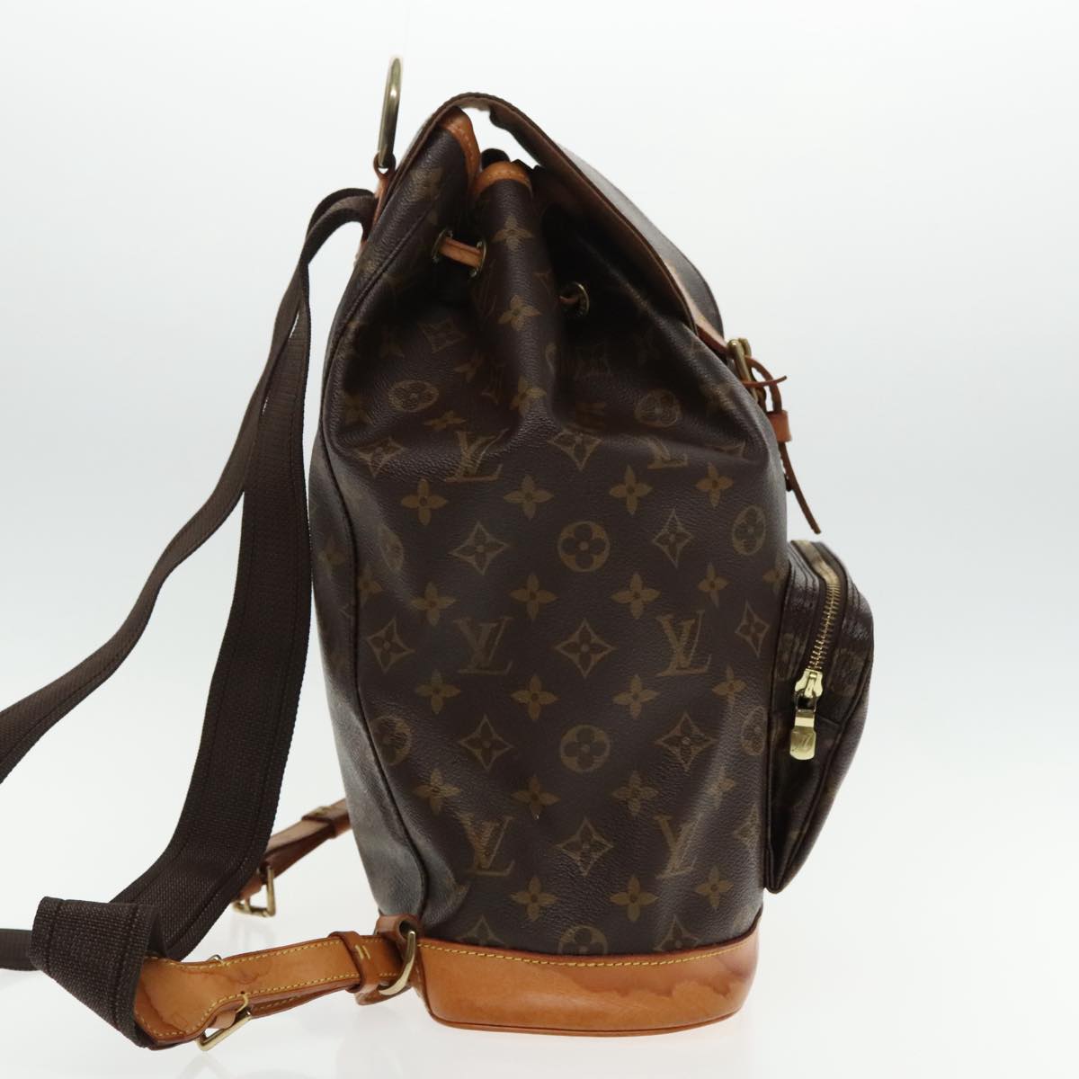 Louis Vuitton Montsouris GM Brown Canvas Backpack Bag