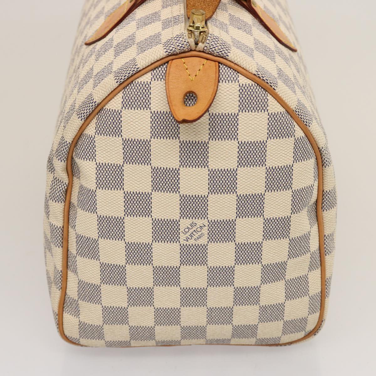 Louis Vuitton Speedy 30 White Canvas Hand Bag